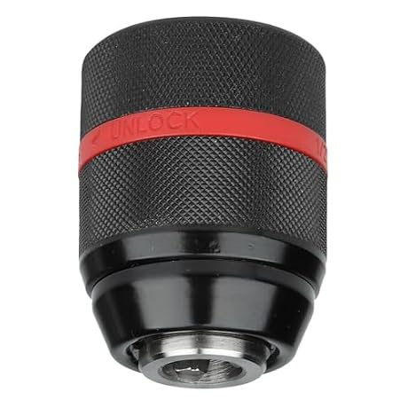 YWBL-WH Multi Keyless Chuck, Keyless Hand Drill Chuck 1/2-20UNF Mount 1~13mm Self-tighten Drill Chuck for Multiple Purposes