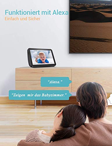 HeimVision 3MP WLAN IP Kamera Überwachungskamera 360° Schwenkbare Kamera Baby/Haustier/Zuhause Monitor, Innenraumsicherung mit Nachtsicht Gegensprechfunktion, Bewegungsmelder, Funktioniert mit Alexa – Bild 3