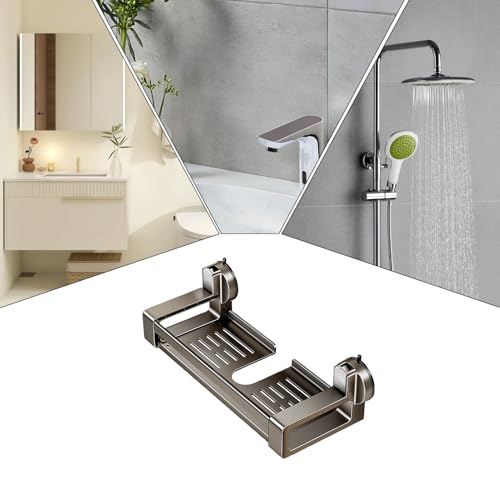 Porte-savon étagère pour douche d'angle à ventouses - 5