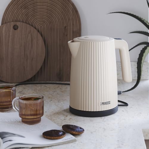 Princess Wasserkocher Wave, 1,7 L, 2200 W, 360°-Sockel, Beige – Ansicht 6