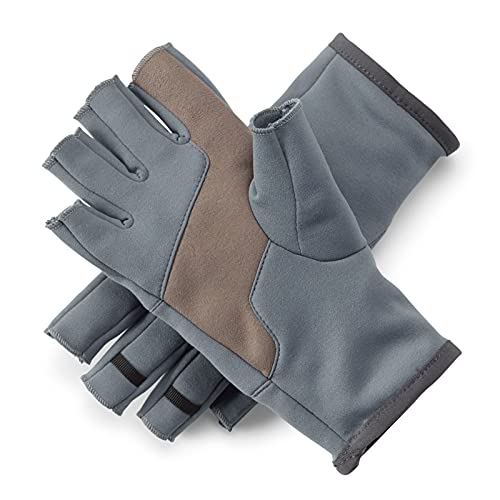 Orvis Men's Fingerless Fleece Gloves, Turbulence - Medium
