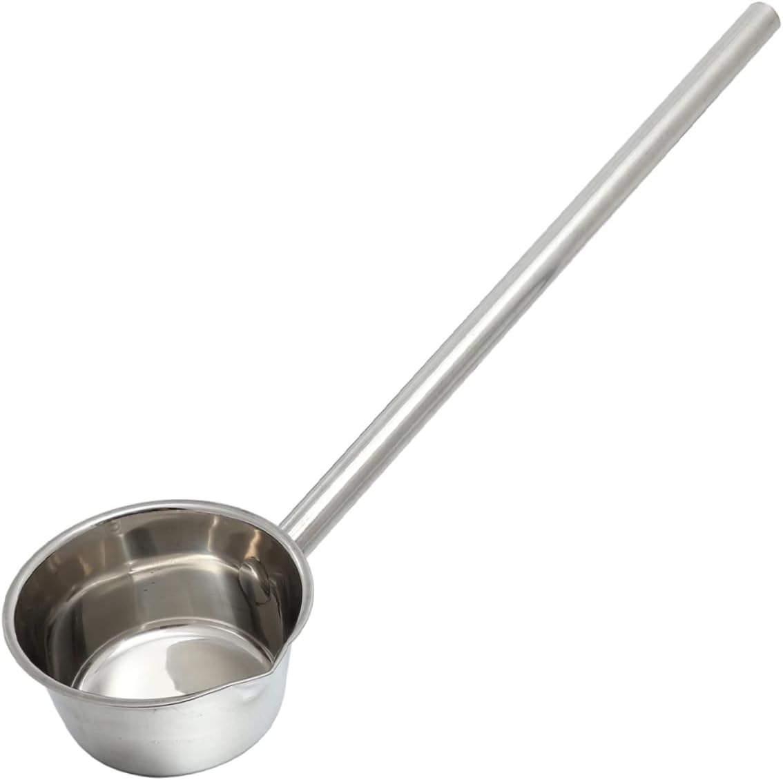 Housoutil Extended Handle Water Ladle Stainless Steel Kitchen Water Scoop Garden Watering Spoon Long Handle