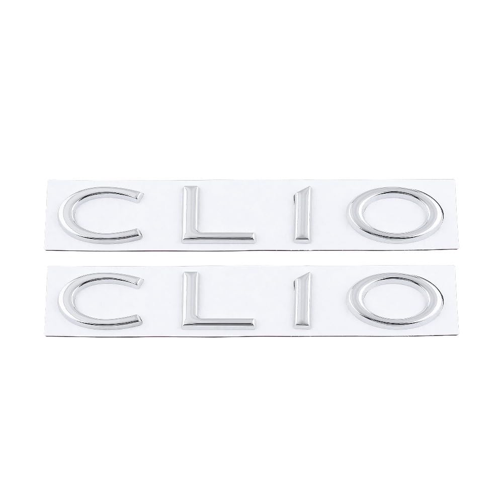 Mauxpiao A Pplicable To Clio Emblem Decorative Tailgate Logo,2Pcs Car Rear Trunk Badge Sticker Ccessories Gfdg/A