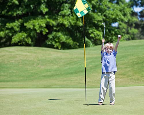 Ssccgym Garden Practice Golf Toys Sports Toys Game with Stainless Golf Clubs Balls Kits Golfer for Kids 14PCS