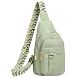 GAEKEAO Sling Bag for Women Crossbody Bags Fanny Pack Vegan Leather Chest Bag Travel Shoulder Belt Purse Gifts