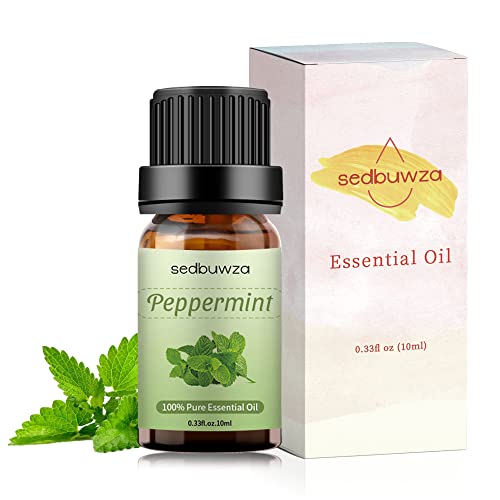 Sedbuwza Peppermint Essential Oil, 100% Pure Organic Peppermint Aromatherapy Gift Oil For Diffuser, Humidifier, Soap, Candle, Perfume #TOP7