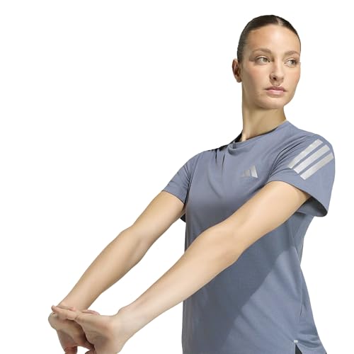 adidas Damen Adi365 Running Climacool Shirt, Onix/Reflective Silver, L – Ansicht 4