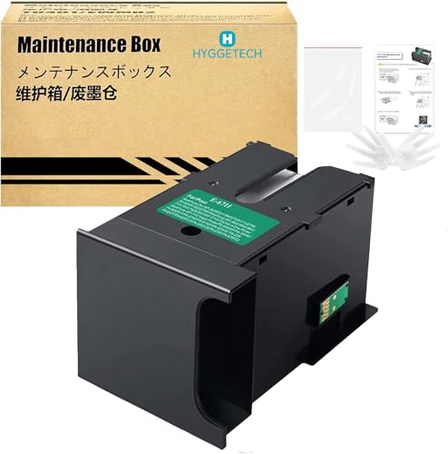 Hyggetech T6711 Tinten wartungsbox Ersatz für Epson T6711 T671100 C13T671100 Wartungsbox für WF-7710 WF-7720 WF-7210 WF3520 WF3540 WF-3620 WF -7620 WF-7510 WF-7610 WF-7110 ET16500