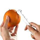 VANYI Orange Peeler Tool & Citrus Peeler- 304 Stainless Steel Fruit Peeler for Oranges, Grapefruits, Lemons | Ergonomic Safe Cutter & Slicer, Easy Peel Skin Remover