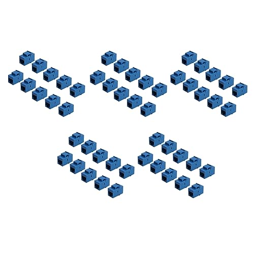 Connecteur RJ45 Cat6 bleu adaptateur d'extension réseau Ethernet stable et sans perte