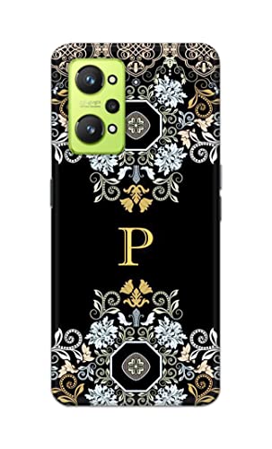 Image of Printed Hard Back Cover Case for Realme GT Neo 2 Back Cover (Alphabet P) -1803