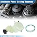 X AUTOHAUX Power Steering Reservoir Automotive Power Steering Tank Replacement No.68059524AK for Dodge Challenger 2011-2014 for Chrysler 300 2011-2014