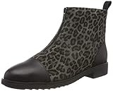 Leder Clarks Damen Griffin Valley Biker Boots, Schwarz (Black Combi Black Combi), 37 EU