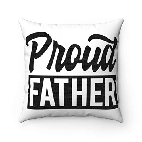 Proud Father Throw Pillow Decorative Pillow, Decorative