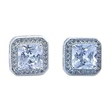 OUANGANC Fashionable Gold Plated Earrings for Women - Trendy Gold Hoop Earrings and Stud Earrings - Simple Versatile Commuting Jewelry (Rose/White/Yellow Gold)