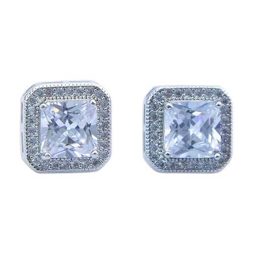 OUANGANC Fashionable Gold Plated Earrings for Women - Trendy Gold Hoop Earrings and Stud Earrings - Simple Versatile Commuting Jewelry (Rose/White/Yellow Gold)