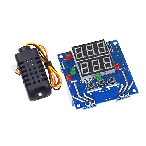 12V Intelligent Temperature Humidity Controller Relay Thermostat AC/DC Adjustable Control Thermometer Hygrometer AM2301 Sensor