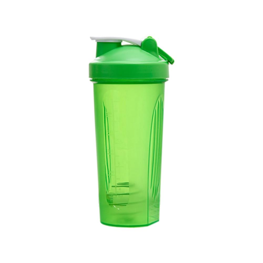 CTRLZS Shaker Cup Sports Portable Convenient Stirring Cup 600Ml Plastic Shakers Bottle Adults Easy to Use Green