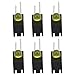 100Pcs LED Shade Diode Light Kit, 3mm LED Holder Lampshade 90 Degree Bend with Light Industrial Control Components(Yellow)