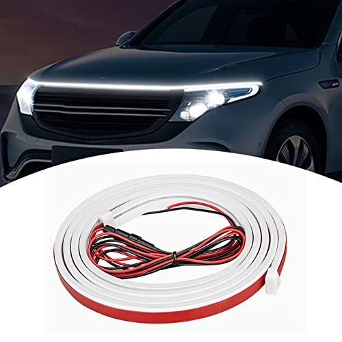Miytsya Pack-1 Led Lights For Car, 70 Inches Flexible Waterproof Car Hood Strip Light, Car Hood Led Strip, Car Daytime Running Light Strips, Hood Light For Car, Truck (White) #TOP22