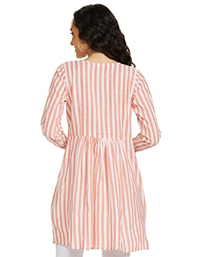 Image of GRECIILOOKS Cotton Printed Regular Kurti Festive Kurta Set for Women