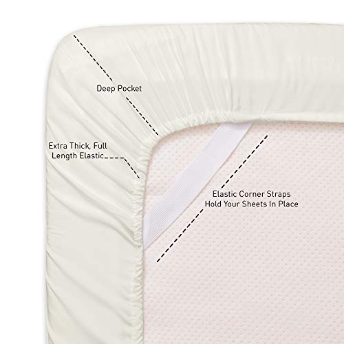 Image of Full Size Sheet Sets - Breathable Luxury Sheets with Full Elastic & Secure Corner Straps Built In - 1800 Supreme Collection Extra Soft Deep Pocket Bedding, Sheet Set, EXTRA DEEP pocket - Full, Ivory