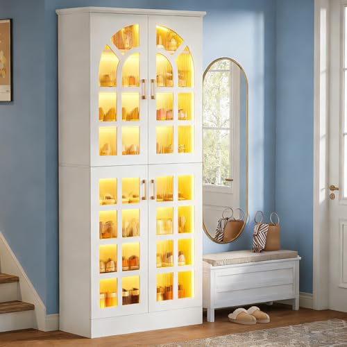 Tribesigns 69in LED Shoe Cabinet