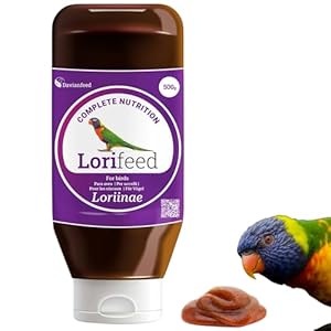 Lorifeed Nectar for Loris 500g – Complete Natural Formula for Nectarivorous Birds – Premium Digestive Health – Davianfeed