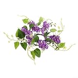 Llamativa corona de jacinto artificial, perfecta para varias ocasiones, colores verde y morado