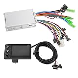 WIDE COMPATIBILITY: Motor controller can support 24V-48V voltage, can be adjusted to your voltage before use, in addition, it is suitable for induction brushless DC motor, and suitable for Hall motor. Suitable for electric bicycles and electric scoot...