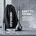 GNEGKLEAN Black Silicone Enema Bulb Kit 7.6oz Clean Anal Douche for Men Women with 19.7in Hose+4 Replaceable Nozzle (Black)