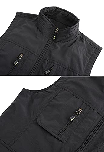 Image of Hbufnha Mens Lightweight Vest Work Travel Safari Sport Jacket Padded Puffer Vest