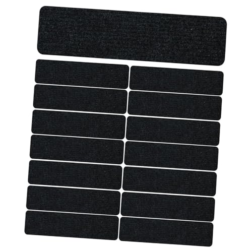 GFDSGRE Alfombra Escalera 15 peldaños de Escalera, Alfombra Antideslizante, Escalera Interior for escalones de Madera Alfombra De Escalera(Noir)