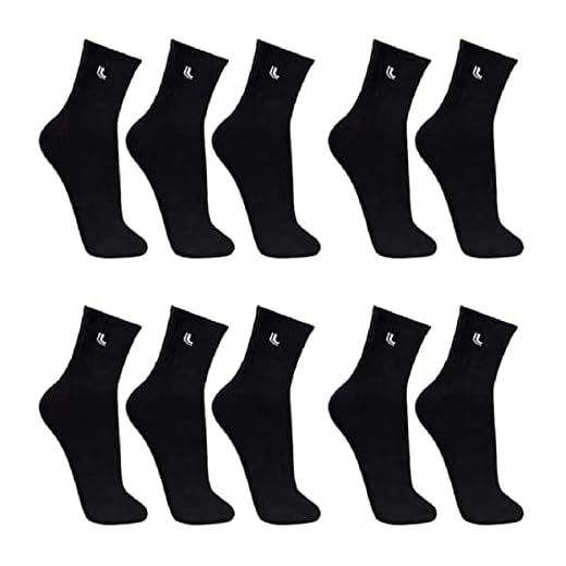 Kit com 10 Meias Sport, Lupo, Adulto Unissex, Preto, 41 - 44