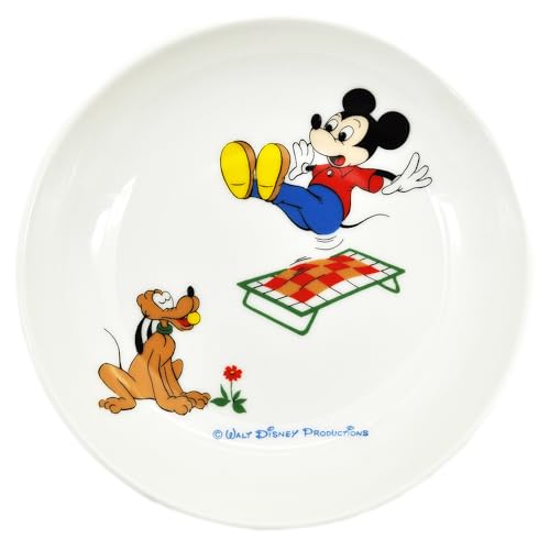 ディズニー ミッキーマウス 皿 プレート 約17cm 電子レンジ 食洗機対応 復刻アート1963 食器 雑貨 グッズ 日本製 3320-21