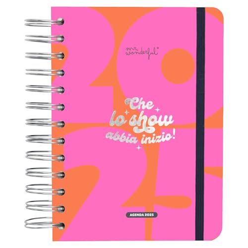 Mr. Wonderful Wonder 2025 Daily Diary - Let the Show Begin! - Includes 8 Sheets of Stickers and Motivational Daily Phrases