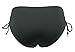 COCOSHIP Black Women's Black Solids Side Ties Bikini Bottom Side-Twist Hipster Swim Brief Waterwear 6(FBA)