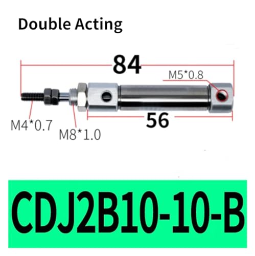 Cilindro de doble acción CDJ2B en acero inoxidable para automatización 3