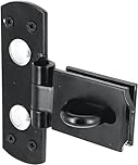 IRONTITE® Vertical Hasp and Staple Heavy Duty | Black Shed Door Lock and Gate Lock | Used with Padlock | Complete with Matching Screws | Interior Or Exterior Heavy Duty Hasp and Staple.