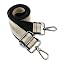 Black Beige Gold Thread Stripe