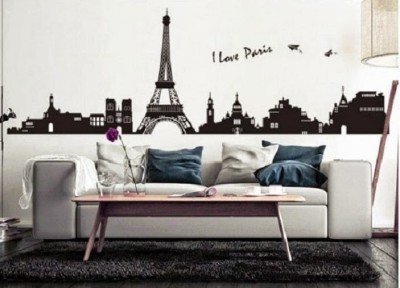 DECOR Kafe Home Decor Paris City Instructer Wall Sticker, Wall Sticker for Bedroom, Wall Art, Wall Poster (PVC Vinyl, 228 X 68 CM) (B01A6LELHU) Amazon Price History, Amazon Price Tracker