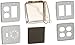 Bryant Electric RW57750 Weatherproof, Bubble, Use, Outdoor Outlet, Standard, Clear Cover, Black or Gray Frame
