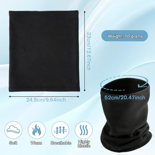 2-Pack Neck Gaiter Face Cover Scarf for Men & Women - Breathable Sun & Wind-proof Cotton Stretchy Face Mask for Running Skiing Hiking Motorcycle2