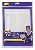 Post-it Mobile Attach and Go Pocket, Clear with 3M Dual-Lock Fastener, 6-7/8 x 9-7/8 Inches, 1-Pack (PM-PMED1-CR)