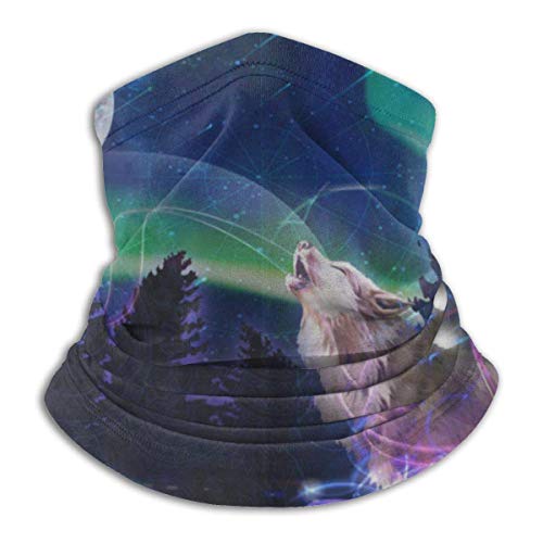 Braga Cuello Moto Calentador de Cuello Deporte Calentador Pasamontañas Polar Multifuncional Máscara Psychedelic Night Sky Moon Galaxy BandaFace Unisex Microfiber Neck Warmer Gaiter for travling