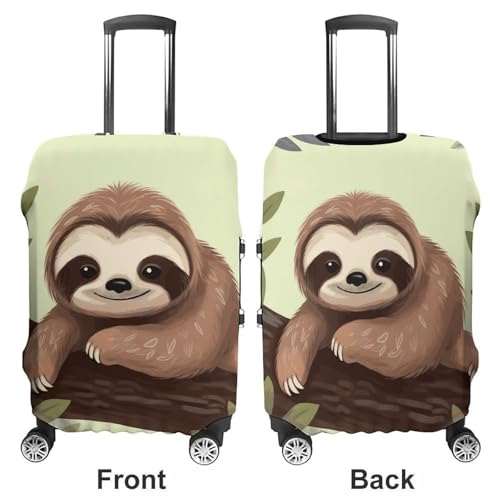Cute Sloth Printed Luggage Cover Protector, Fits 18-32 Inch Luggage3