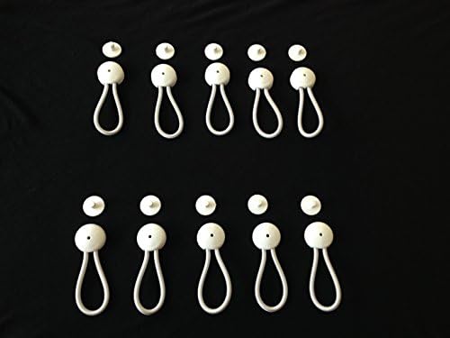 StayPut 6 5/8″ Normal Dimension White Shock Twine & Fastener for Canvas – 10 Pack – Twine Size is 6 5/8″ Finish to Finish