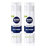  Nivea Men - Gel de afeitar, 200 ml, juego de 2 unidades