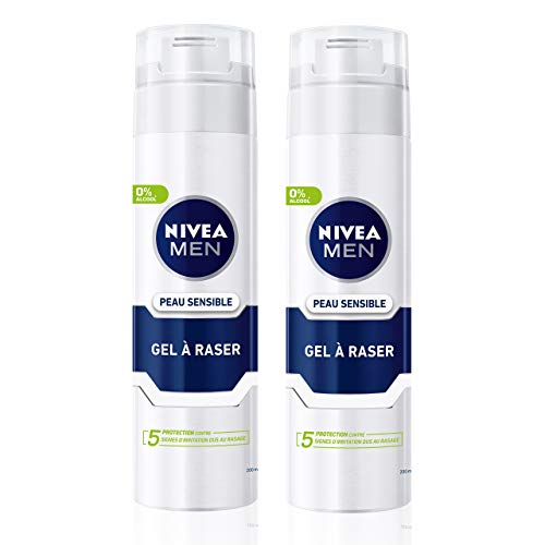Gel à raser NIVEA MEN Peau Sensible soin de rasage premium enrichi