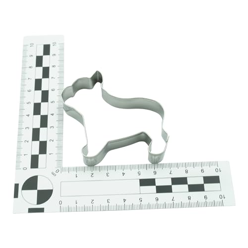 BekkiB Ausstechform 'Bulldogge' - ca. 7 x 6,5 cm - Hunde-Ausstechform für Kekse oder Plätzchen - Auch für Hundekekse oder Leckerlis geeignet - 7009
